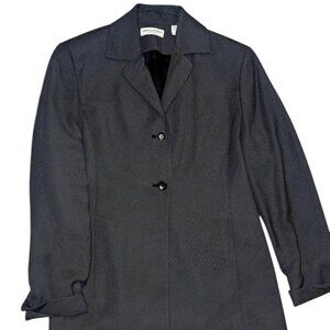 Valerie Stevens cotton blazer with shoulder pads jacket